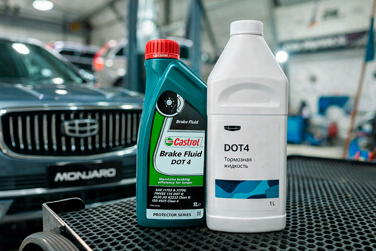 Замена тормозной жидкости Geely